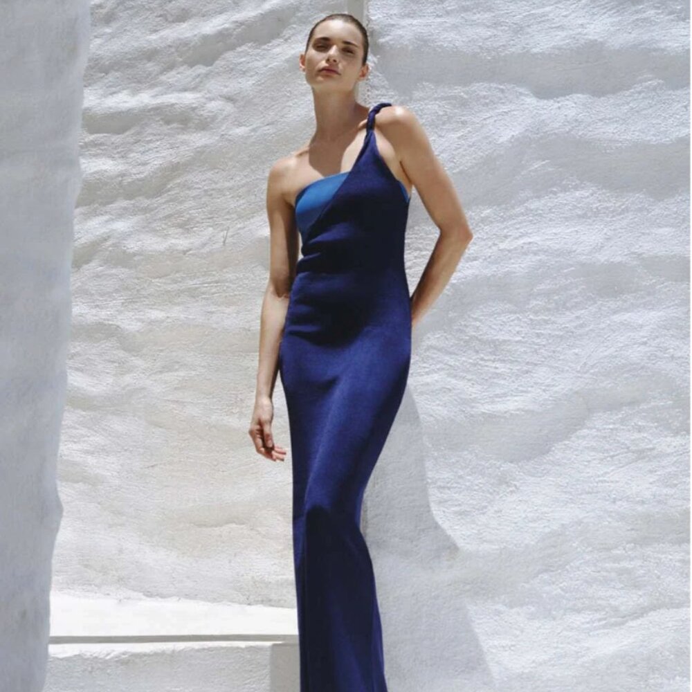 Baobab Sombra Maxi Dress, Azure, Small